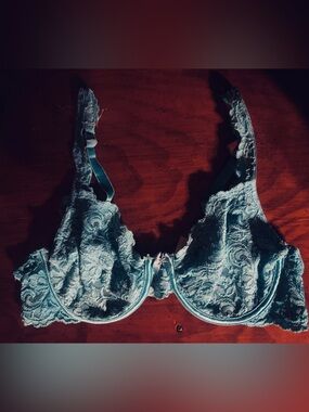 Lace Underwire Bra in Teal Women's Intimates
